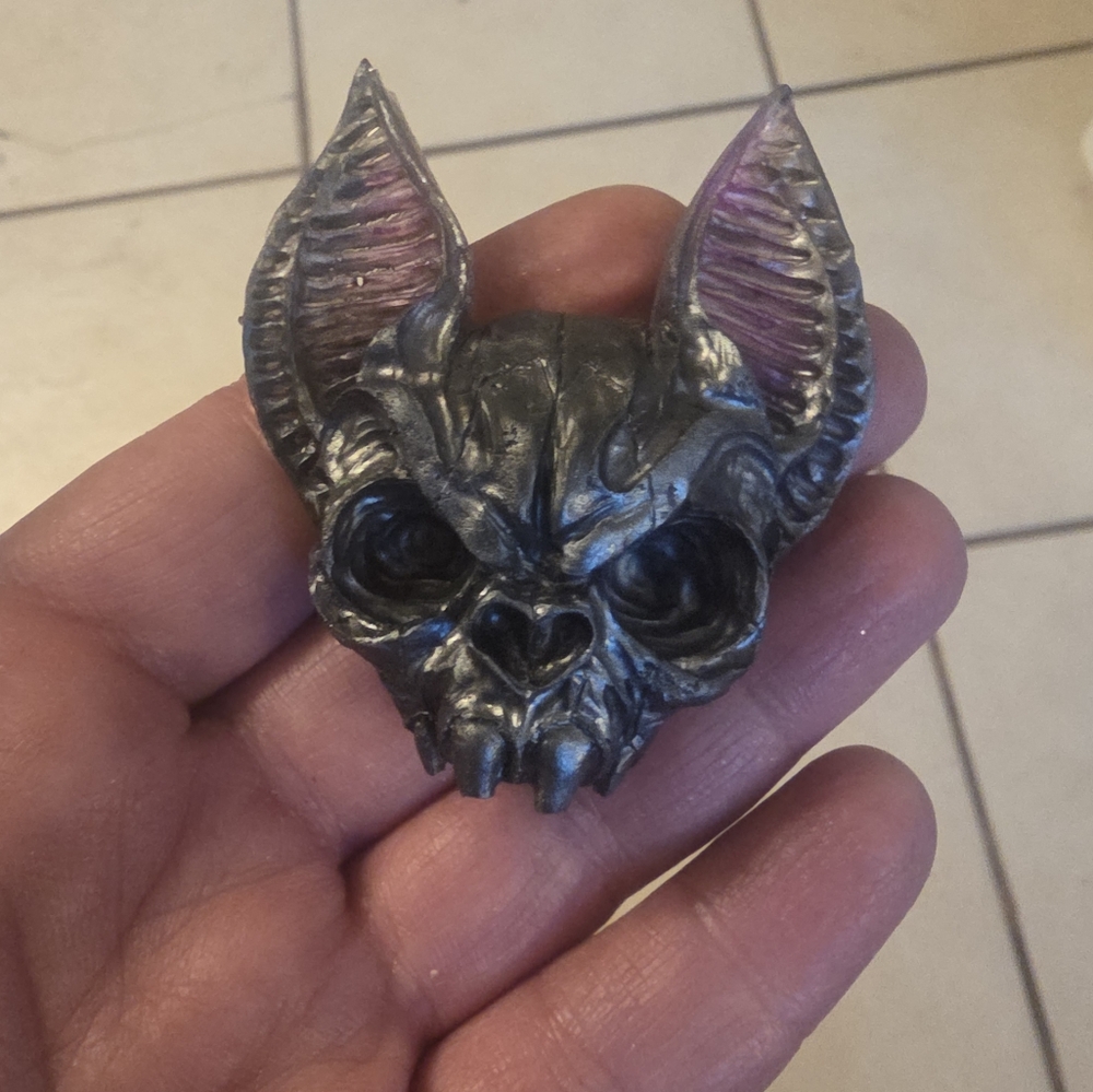 Gothic Resin Bat Head Dresser Drawer Pull/ Knob For Cabinet Handles Or Door Knob